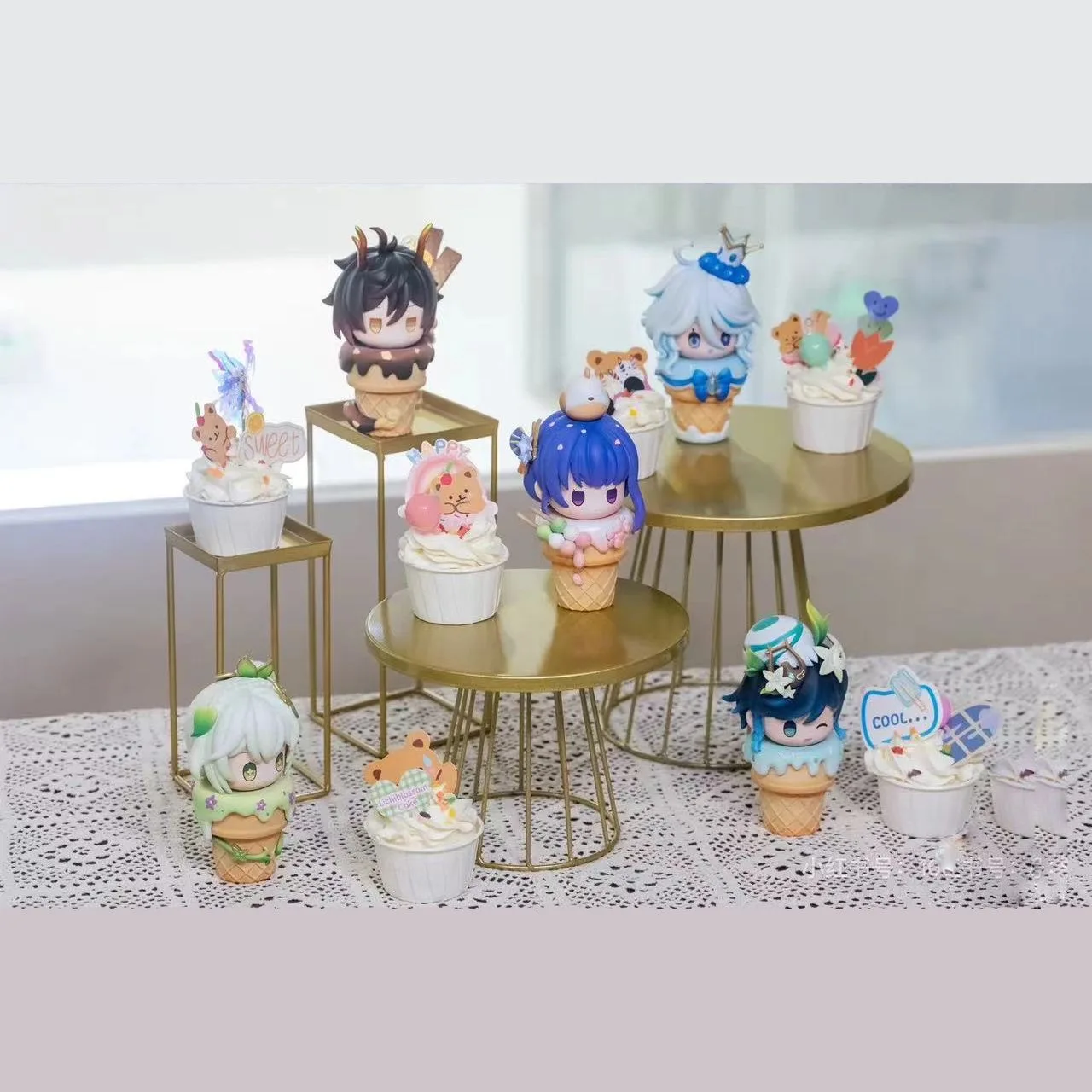 ИграGenshin Impact аниме игровая периферия пять богов мороженое 5 предметов DIY ручная