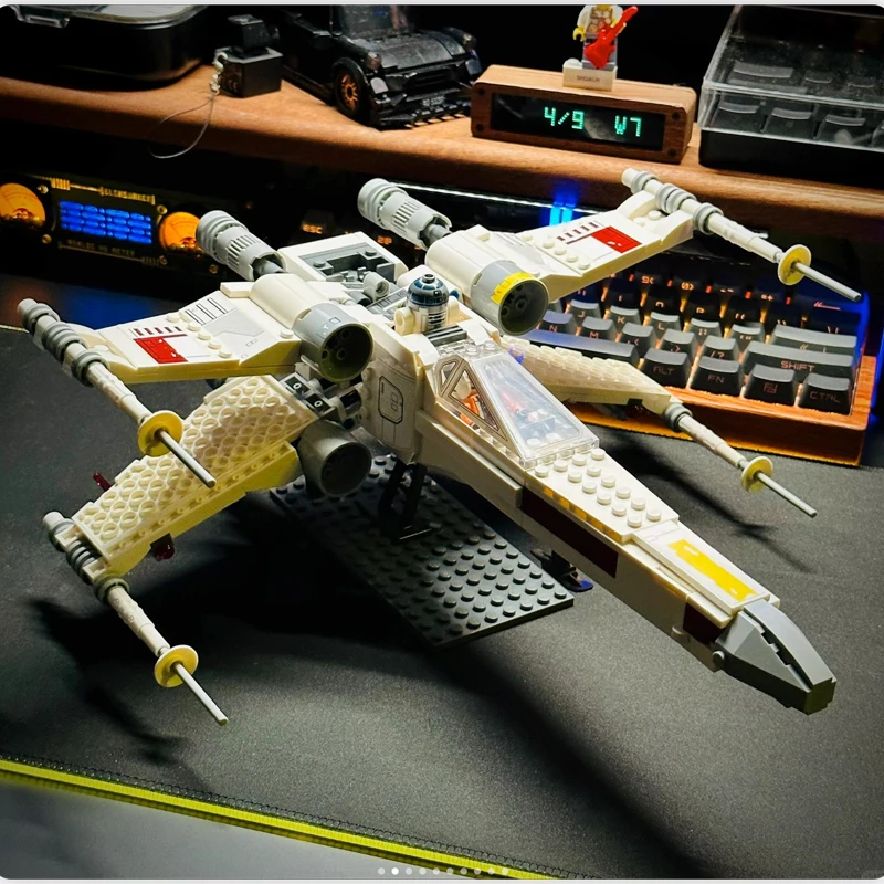 

Звездные войны X-wing Звездный истребитель, набор строительных блоков Starship, кирпичи, игрушки для мальчиков, взрослые, подарки на день рождения, совместимы с 75355