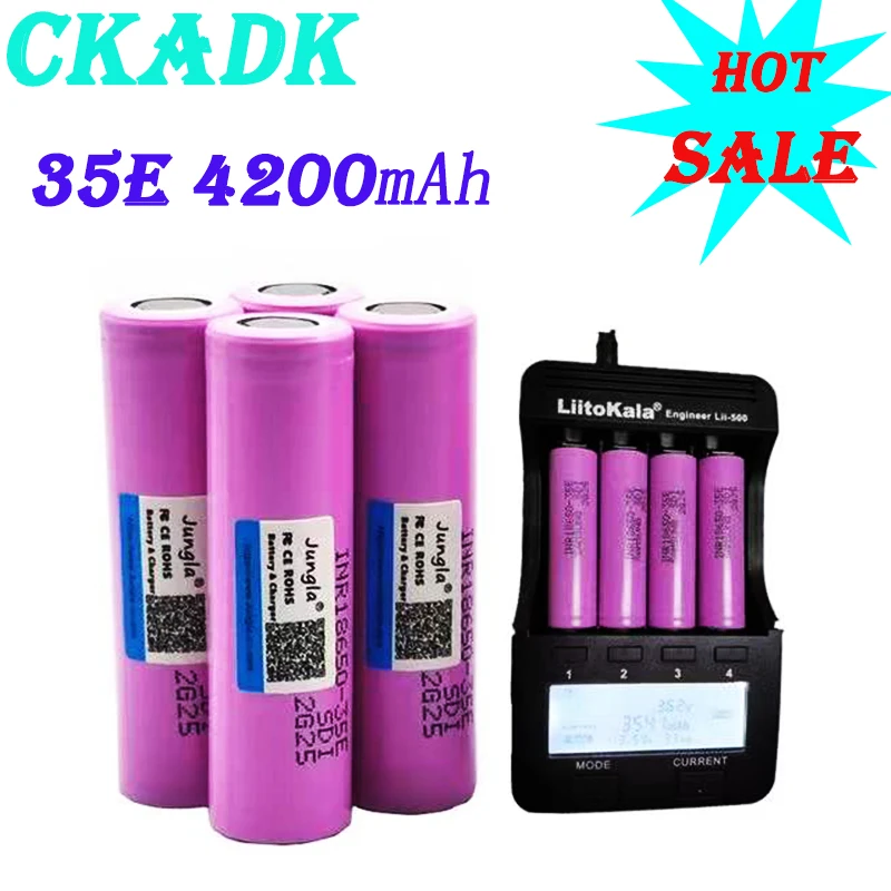 

1-10Pcs 100% Originele 35E 3.7 V 3500 Mah 18650 Lithium Batterij Voor Zaklamp Batterijen Voor 35E 3500 mah Batterij
