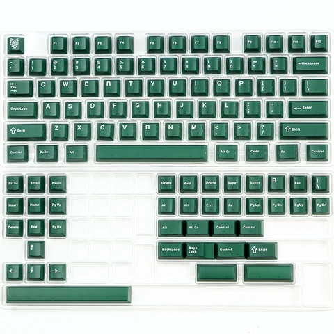 Изумрудно-зеленые колпачки для клавиш Aifei, вишневый профиль, ABS, двойной выстрел, полупрозрачная колпачок для клавиш mx с механической клавиатурой