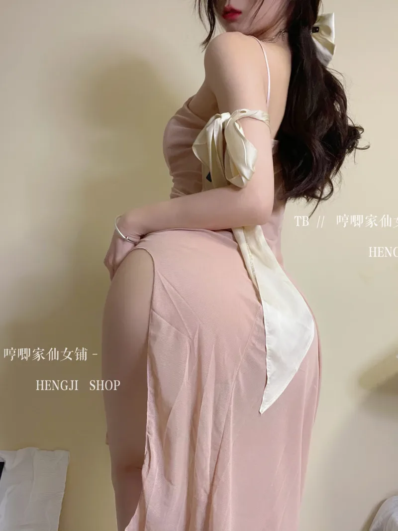 Летнее тонкое женское сексуальное длинное платье прозрачная Соблазнительная