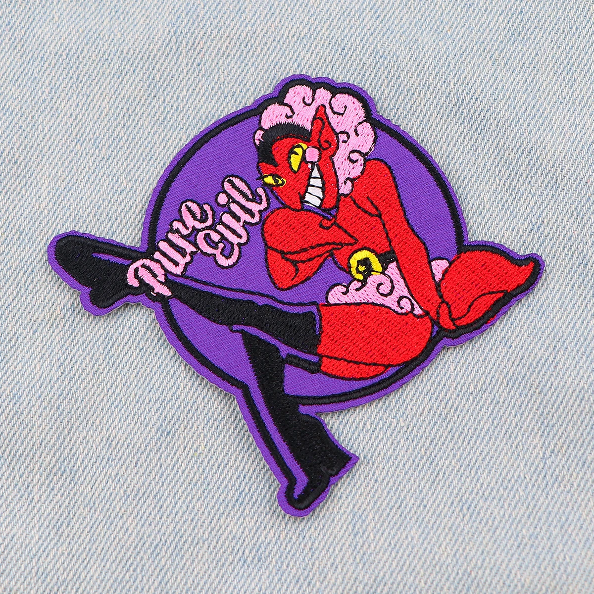 Крутые нашивки с вышивкой утюгом для девочек одежды наклейки сделай сам курток