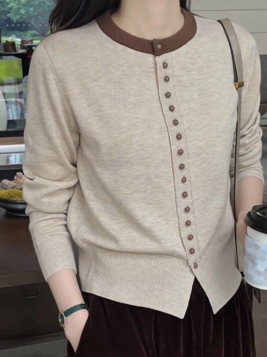 Лоскутное шитье контрастного цвета французская одежда теплая внутренняя