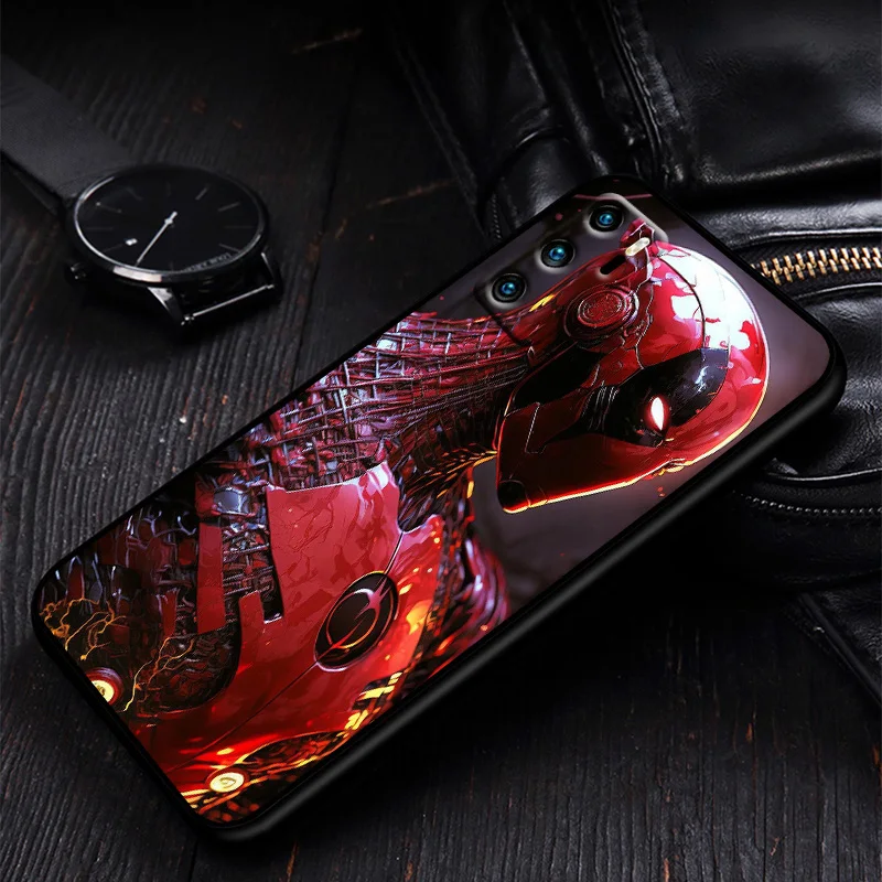 Чехол для телефона Marvel Дэдпул Huawei P50 P40 P30 P20 P10 Pro Lite E 2019 2017 дюйма черный силиконовый