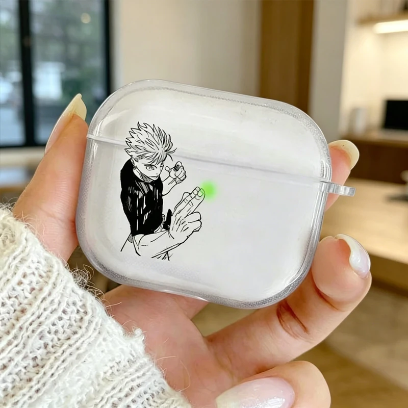 Фото Чехол для наушников в стиле японского аниме для Airpods Pro 4 3 Pro2, защитный чехол для Airpods 2 3 4, ударопрочный защитный чехол. №2