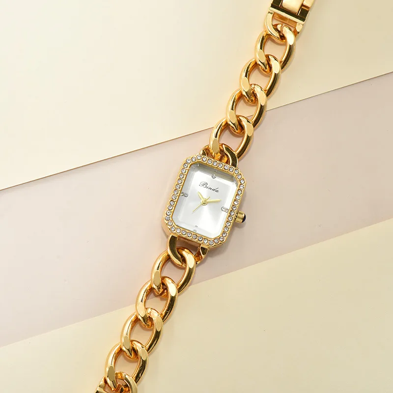 Часы наручные женские с квадратным циферблатом брендовые Роскошные маленьким