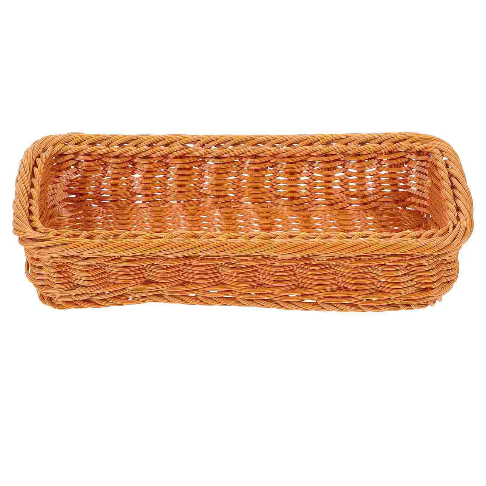 

Storage Basket Baskets Wicker Rattan Woven Holder Organizer Towel Decorative Tray Bathroom Guest Rectangulartoiletcosmetic