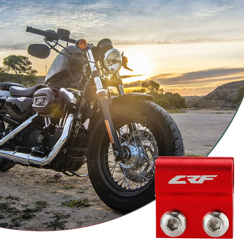 

Motorcycle Front Brake Line Holder Bike Hose Guide Repair Tool Clamp