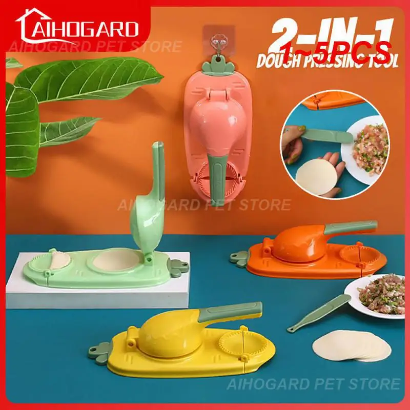 

1~5PCS In 1 Dumpling Skin Press Manual Dumplings Modeling Maker Set Dough Pressure Mould Machine Pressing Tool Mold for Kitchen