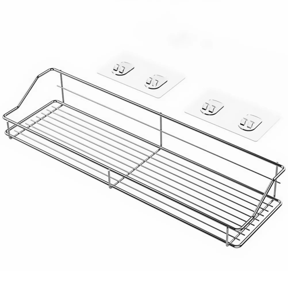 

Shelf Bathroom Wall Rack Storage Organizer Kitchen Drain Sponge Steel Cleaning Bath Basket Stainless Pot Tools Tower Toilet