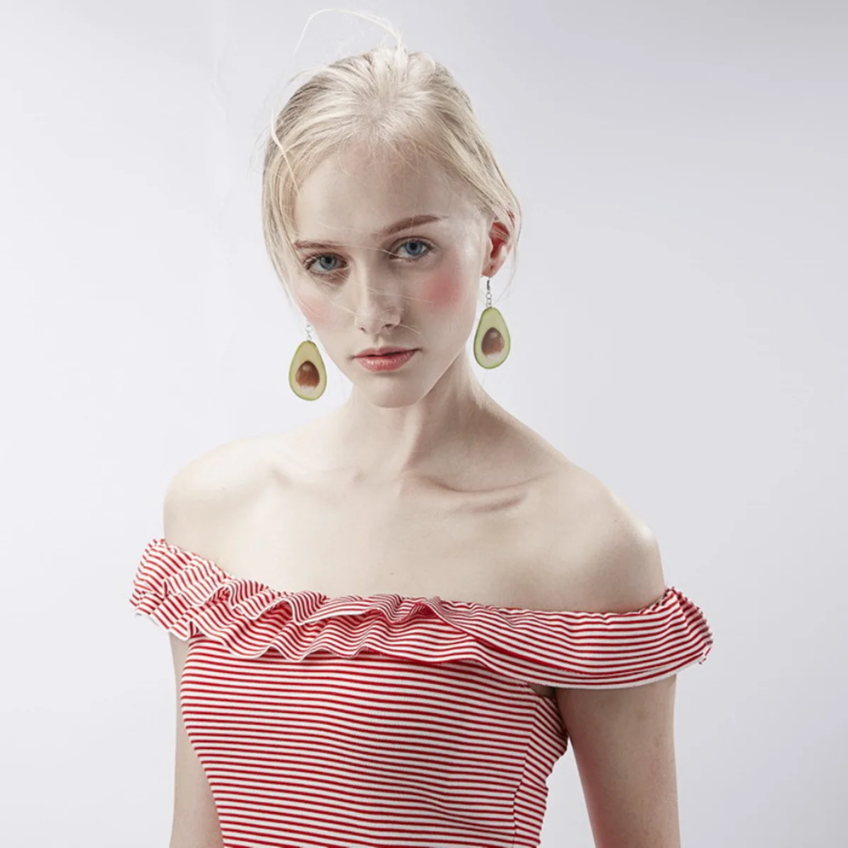 Женские серьги-гвоздики с фруктами модные индивидуальные нежные