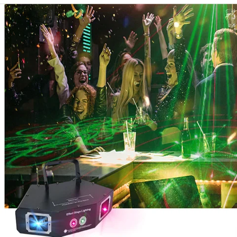 Лазерное сценическое освещение LINYEE 2 в 1