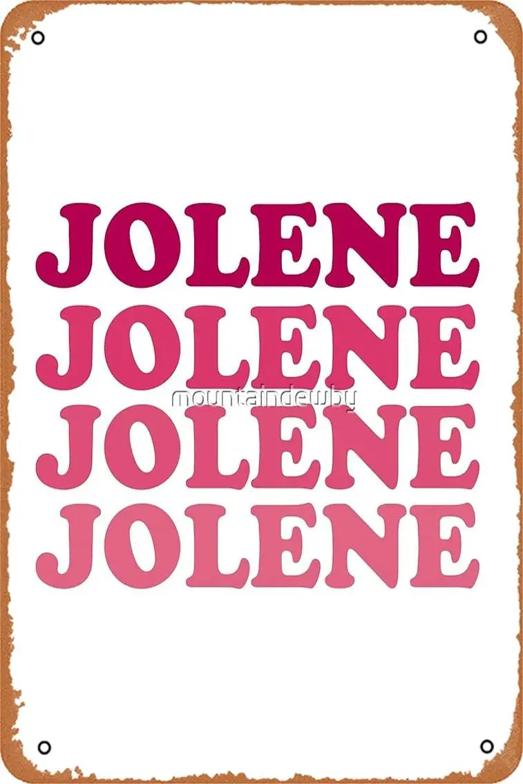 Jolene Joleeeene художественная доска с принтом металлический жестяной знак винтажный
