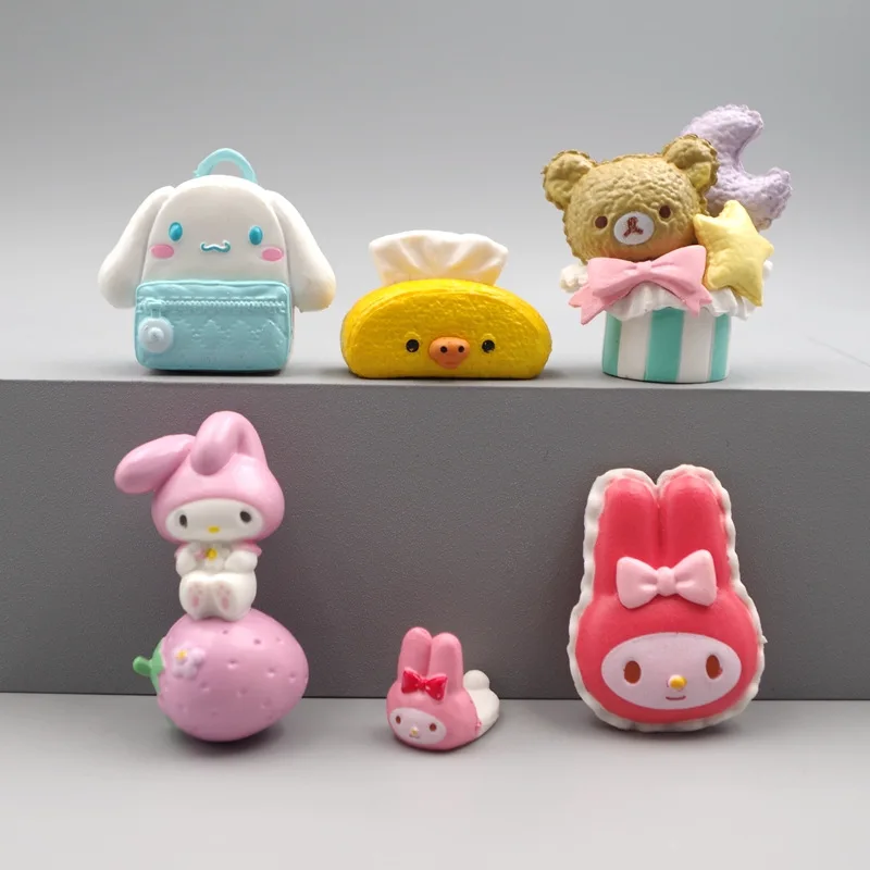 

6 шт./компл. мультяшная музыка коричной собаки, детская игрушка, декоративная модель