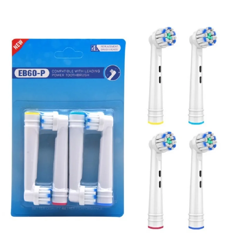 

Насадки сменные для зубной щетки Oral B, 4 шт./упаковка, насадки для электрической зубной щетки, насадки EB17/18/20/25/28/50/60-P