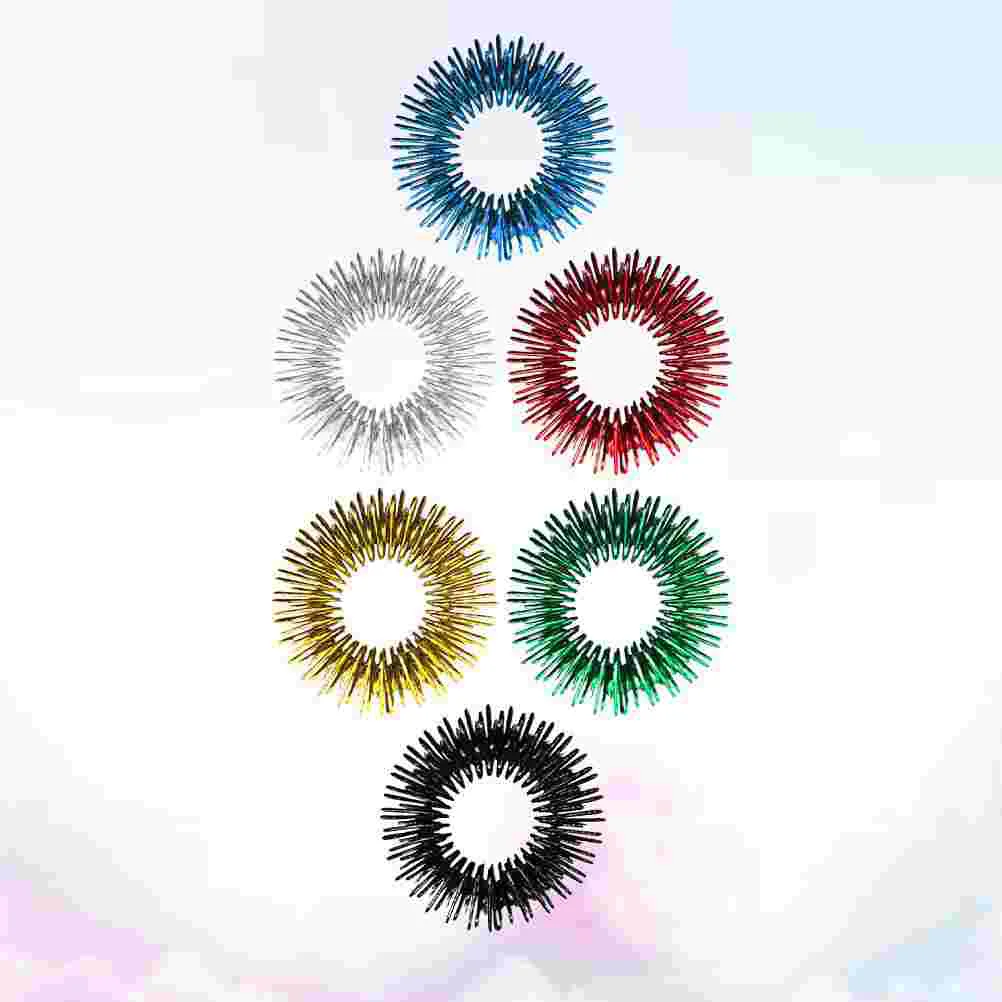 

Finger Rings Ringacupressurespiky Roller Fidget Pain Tool Sensory Toychinese Silent Thumb Jewelry Medicine Spring Reducer Stress