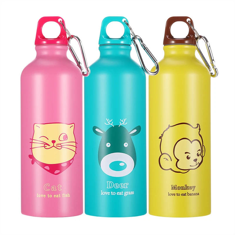 

School Kids Water Bottle The New 500ml Cute Water Bolttle Lovely Animals Outdoor Portable Sports Camping Hiking Bicycle