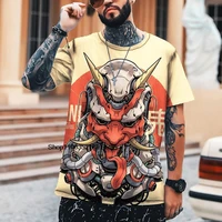 t shirt oni samurai mask style design t shirt ghost face style design summer handsome comfortable breathable new fashion top