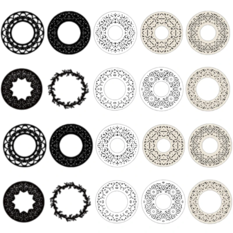 N0HB 20 листов винтажная эстетическая бумага для скрапбукинга декоративная фоновая