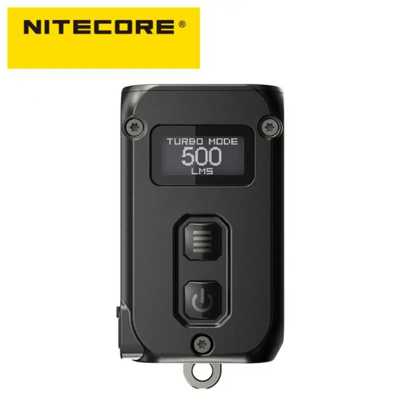 

Nitecore TINI2 Flashlight 500 Lumens OLED Smart Dual-Core Key Light APC Sleep Long Standby Using USB Type-C Charging Camping