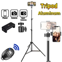1 6m adjustable smartphone tripod 4 in 1 foldable phone holder camera selfie stick tripods for iphone samsung vlog tiktok live