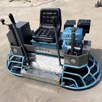 road grinder seat mounted gasoline trowel road concrete double disc trowel automatic driving 100 type car smoothing machine