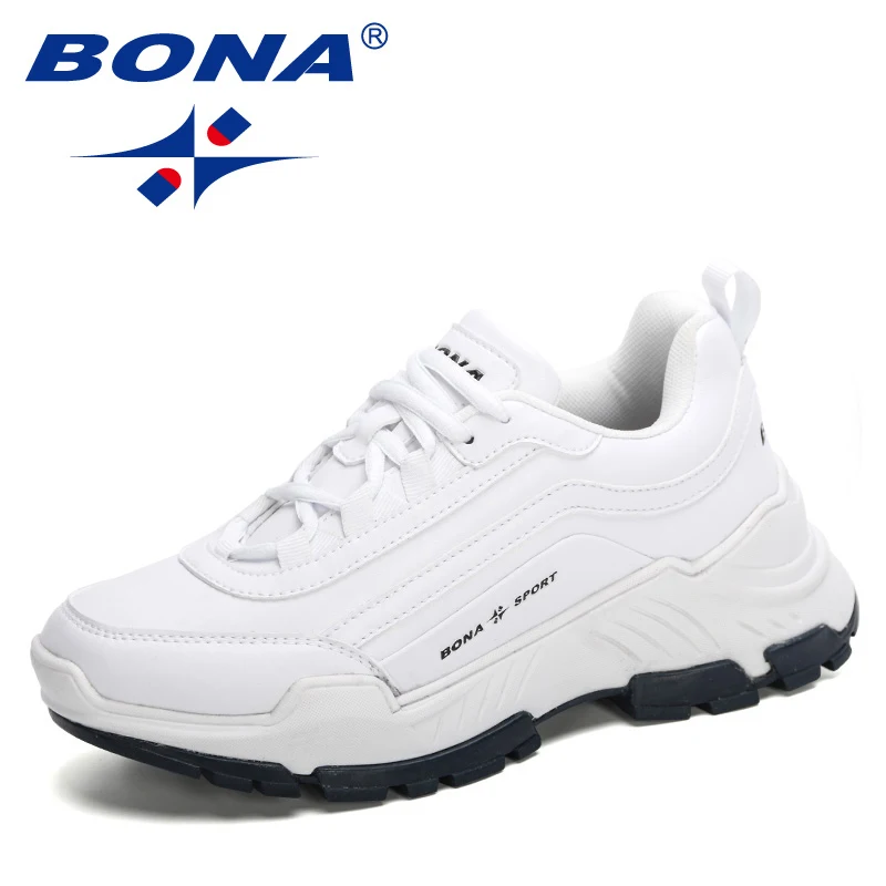 Кроссовки BONA женские на платформе Повседневная Удобная обувь для ходьбы толстой