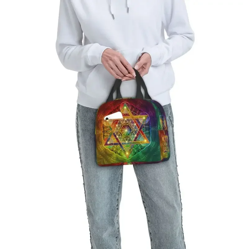 Термоизолированные сумки Metatron's с меркабой и цветочным рисунком жизни