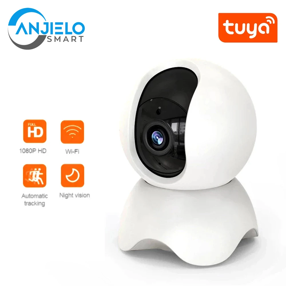 Tuya Smart Home Security Camera Video Surveillance Wifi Vigilancia Mini Baby Monitor For Home Toddler Elders  Pets See By Mobile