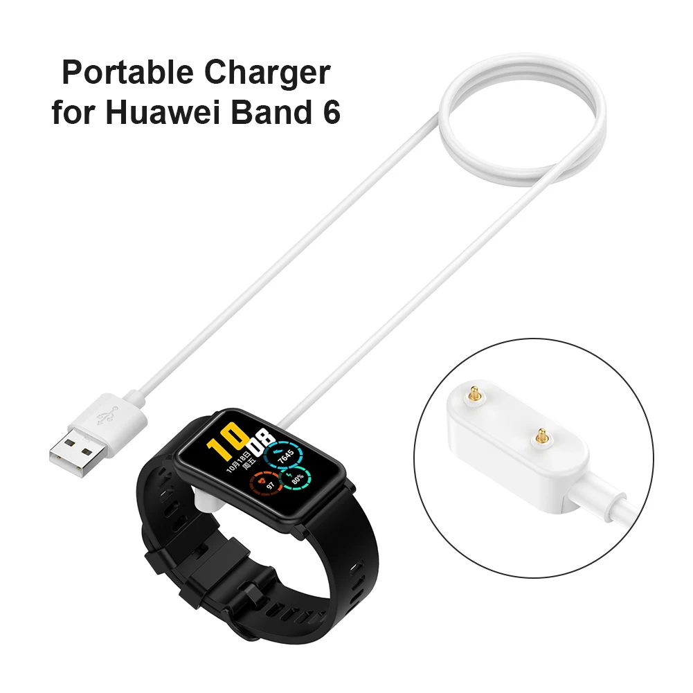 

For Huawei Band 6 USB Charging Cable Smartwatch Dock Charger Adapter For Huawei Band 6 Pro Honor Band6 Charger Cord Accessory