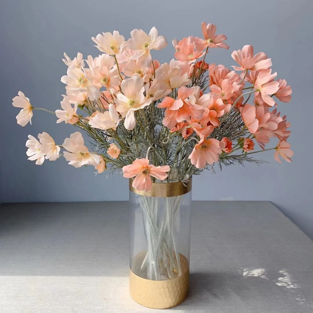 

Fresh simulation flower small wholesale foreign trade silk flower spring small cosmos geranium flower