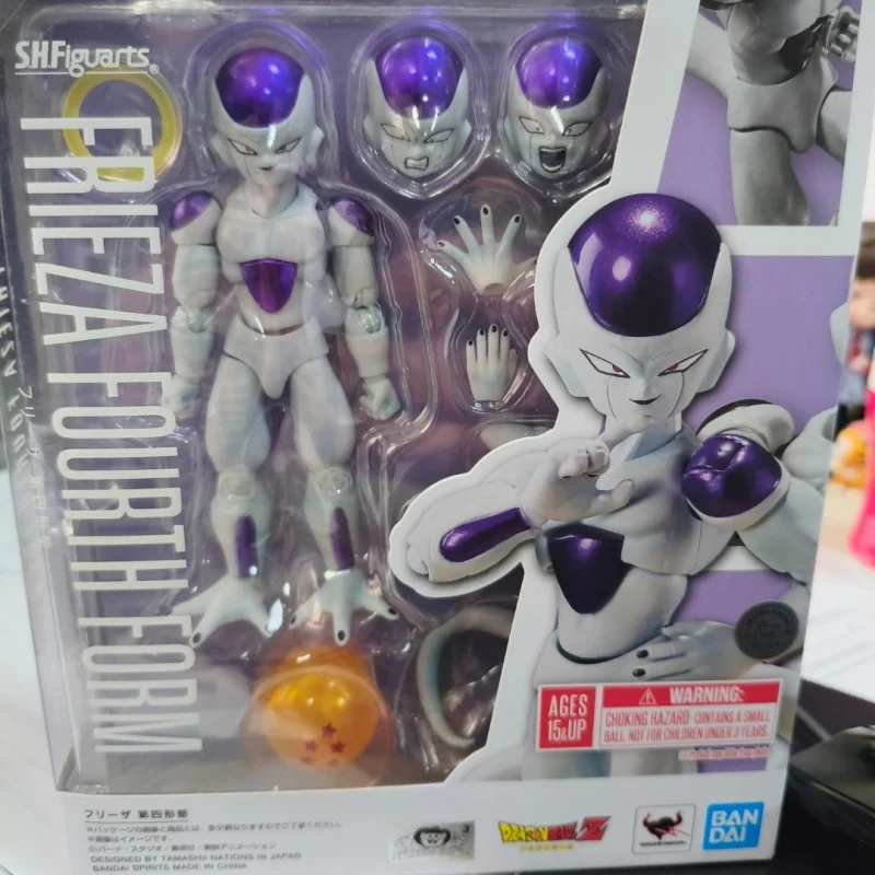 Фото Коллекционная оригинальная фигурка Bandai S.H.Figuarts SHF Dragon Ball Z Фриза в четвертой форме, модель для аниме-коллекции, игрушка, подарок №1