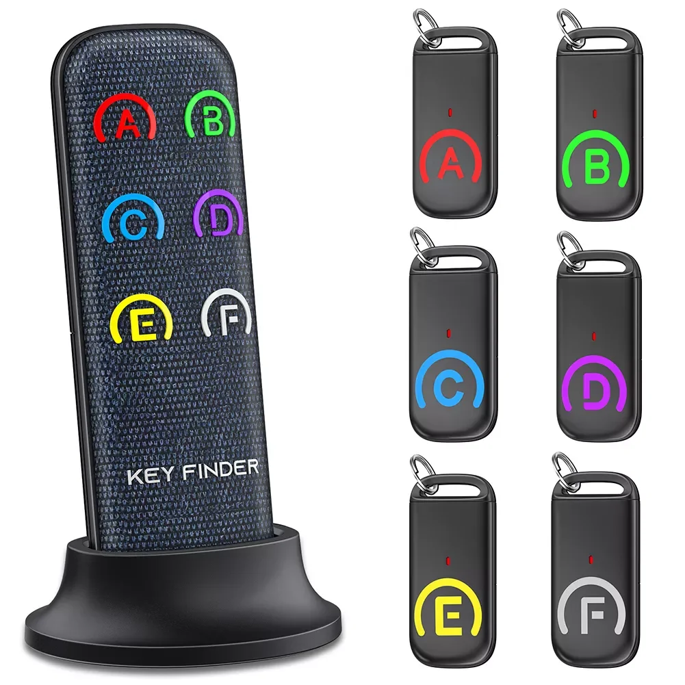 

i in 1 Anti-lost Wireless Car Key Finder Remote Control Tracker Alarm Tag Keychain Wallet Smart Tracker with 6 Receivers