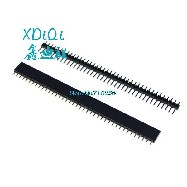 

1 lot = 10pcs 1x40 Pin 2.54mm Single Row Female + 10pcs 1x40 Male Pin Header connector