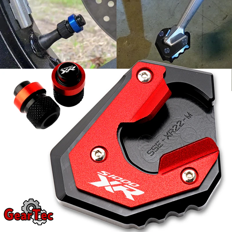 

For BMW S1000XR S 1000 XR S 1000XR 2017-2022 2021 2020 2019 Motorcycle Accessories Kickstand Side Stand Enlarger Pad Valve Caps