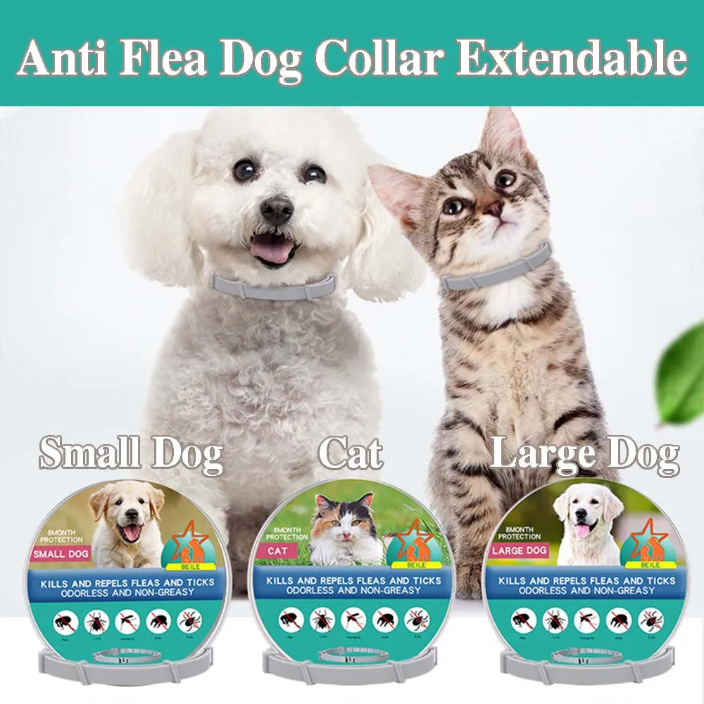 

Anti Flea Collar Extendable Dogs Cat Pet Flea Collar Anti-parasite Collar Anti-Flea Ticks Big Dog Puppy Collar Pet Accessories