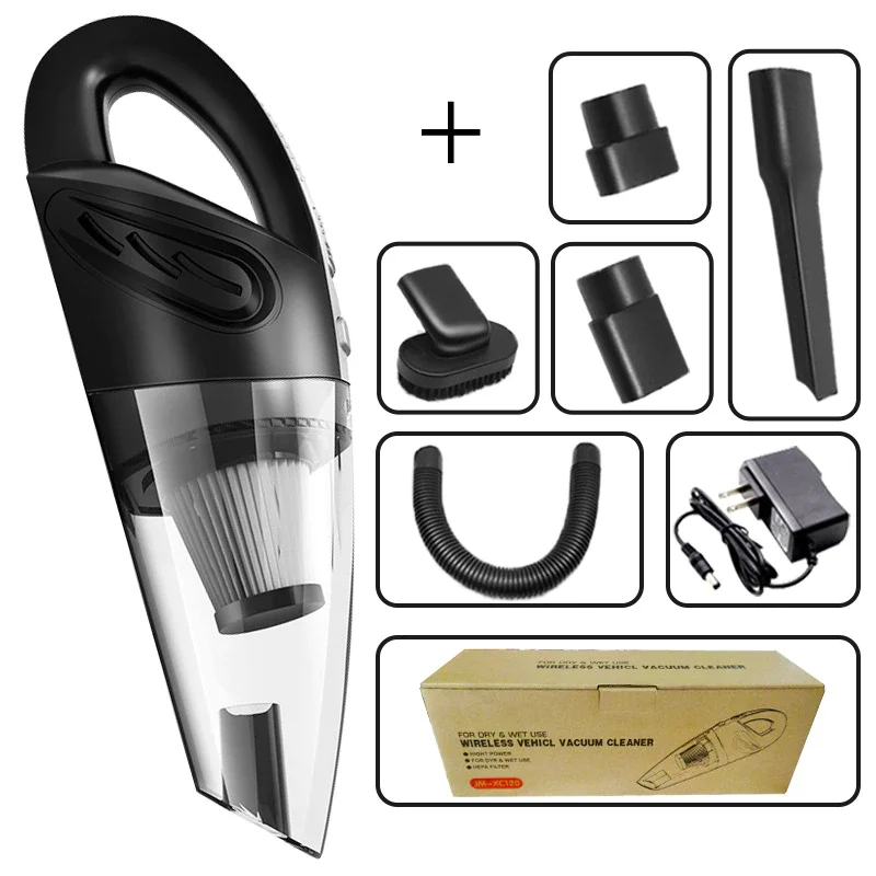 

Hot Sales 120W Handheld Car Vacuum Cleaner Wireless Wet And Dry Mini 6000pa Rechargeable Super Suction Portable For Car Vacuum