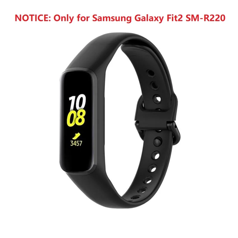 Сменный ремешок для Samsung Galaxy Fit 2 SM-R220 мягкий силиконовый 14 цветов на выбор умные