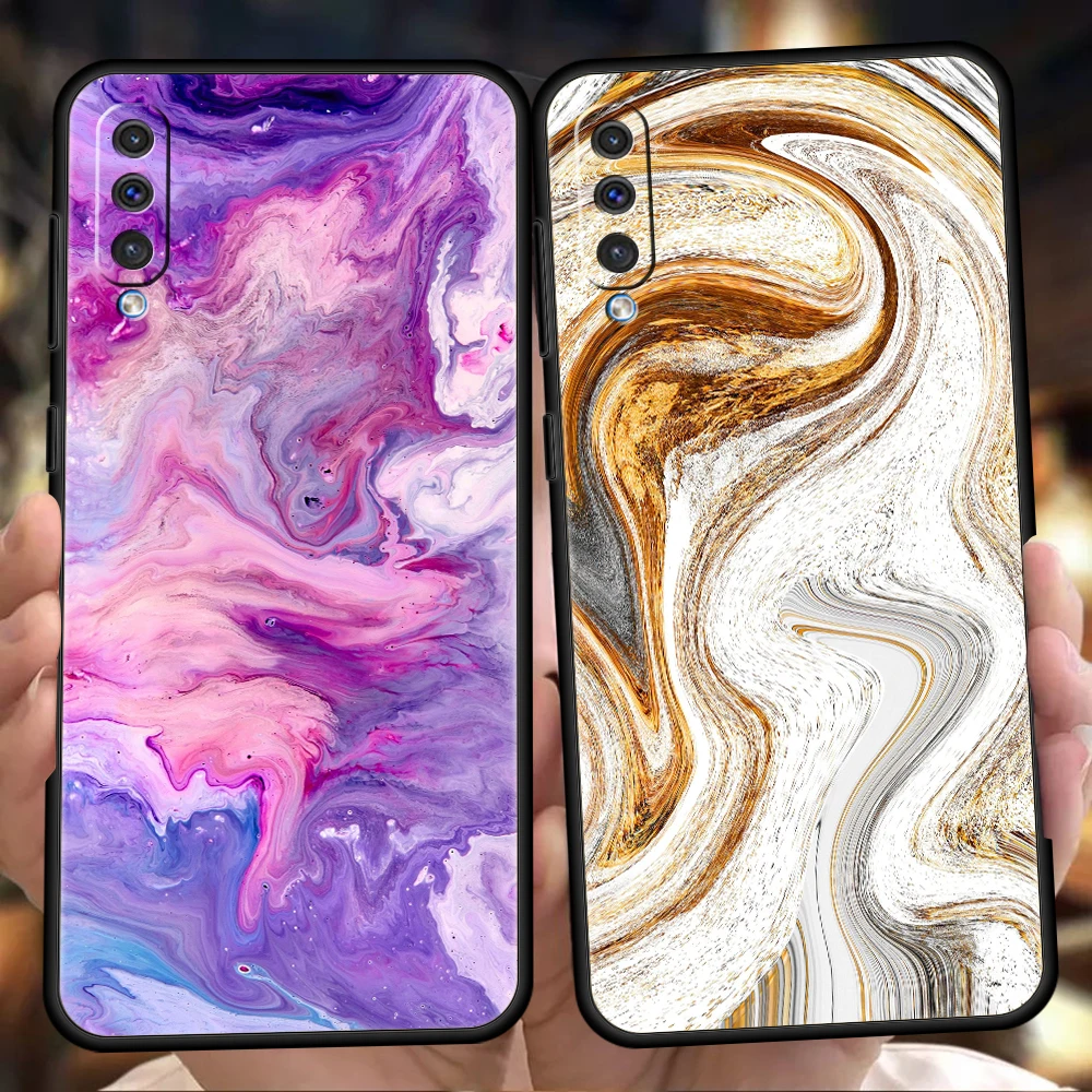 

Marble Phone Cover Case For Samsung Galaxy A12 A02 A03 A03S A52 A70 A50 A20 A10 A10S A40 4G Luxury Silicone Shell Fundas Coque