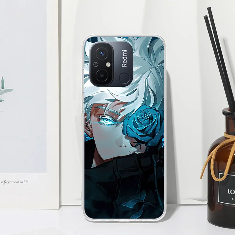 Телефонный чехол Jujusu-Kaisen Gojo Satoru для Xiaomi Redmi 12C 12 10C 10A 10 9C 9A 9T 9 8A 8 7A 7 6A 6 Pro K70 K40 K20 Fundas Back