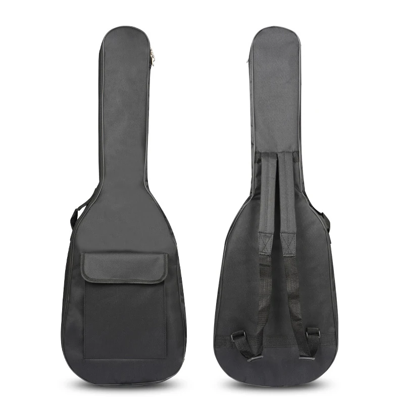 40 / 41Inch Acoustic Folk Guitar Bass Bag Backpack Double Straps 600D Oxford Waterproof Guitar Soft Carry Case Gig Bag Cover