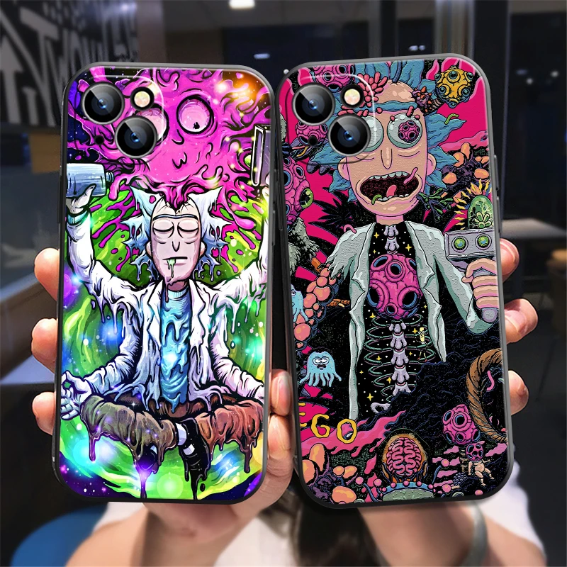 

Funny Carton Rick And Morty CASE For IPhone 11 12 7 8P X XR XS XS MAX 11 12 pro 13 Pro Max 11 Pro Max 2022 Soft Shell Phone Case