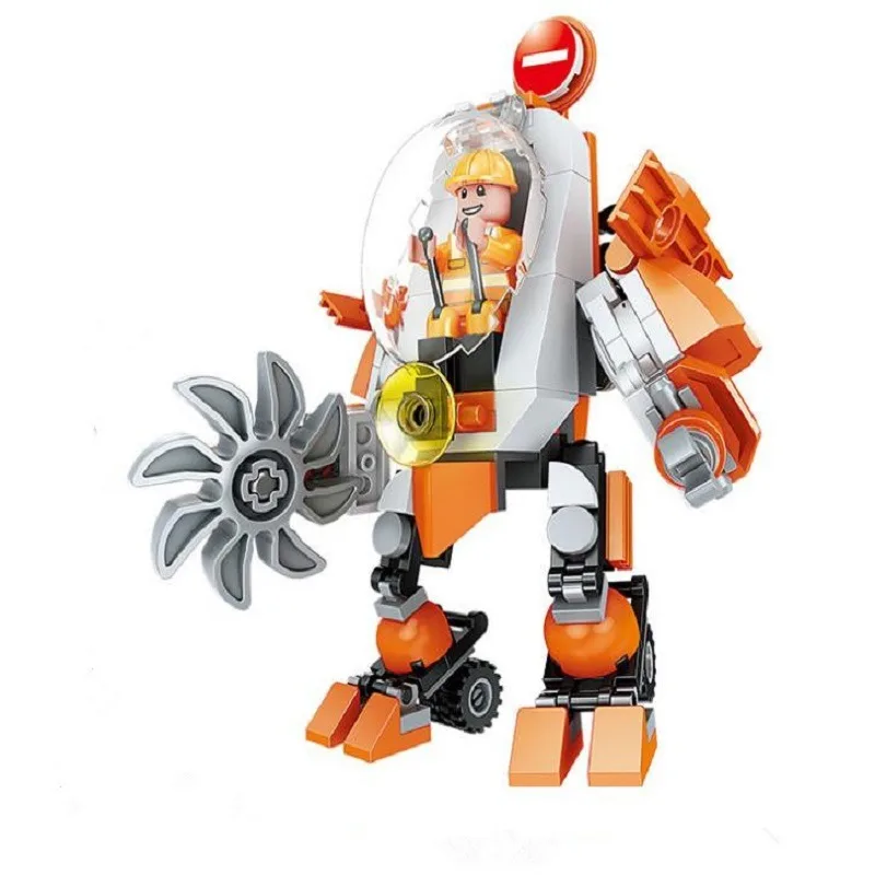 SLuban 1007 мобильный городской механизм Альфа Андромеда Сузаку Артур Реггг Brickheadz