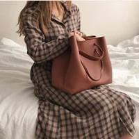 fashion pu leather ladies shoulder bags brand handbags ladies bucket bags designer messenger bags