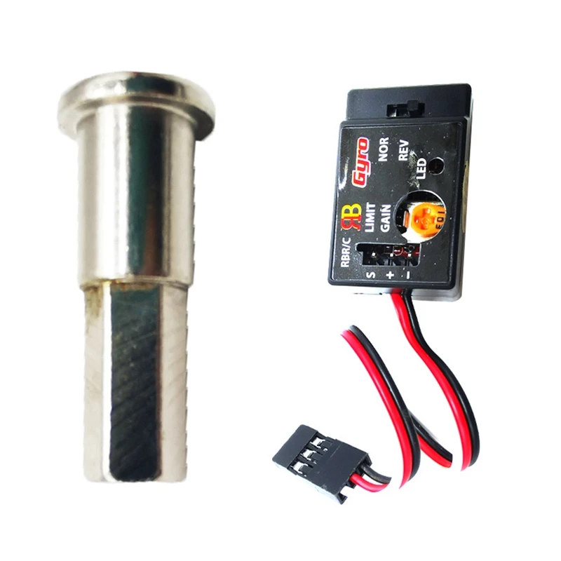 

1 мини гироскоп для WPL D12 1/10 и 2 шт. металлических колесных шестигранных адаптера для 1/10 радиоуправляемых грузовиков WPL D12 обновленные детали