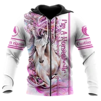 drop shipping autumn hoodies beautiful horse 3d printed mens sweatshirt unisex streetwear zipper pullover casual jacket 10