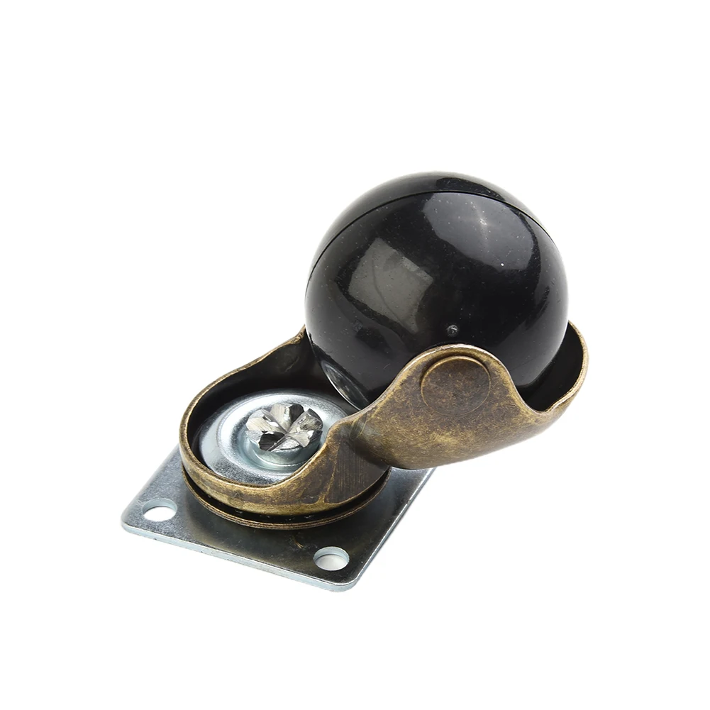 

4pcs Small Caster Wheels Set 1.5 inch Ball Rotary DIY Hardwood Floor Polypropylene PP and steel For Sofa Furniture