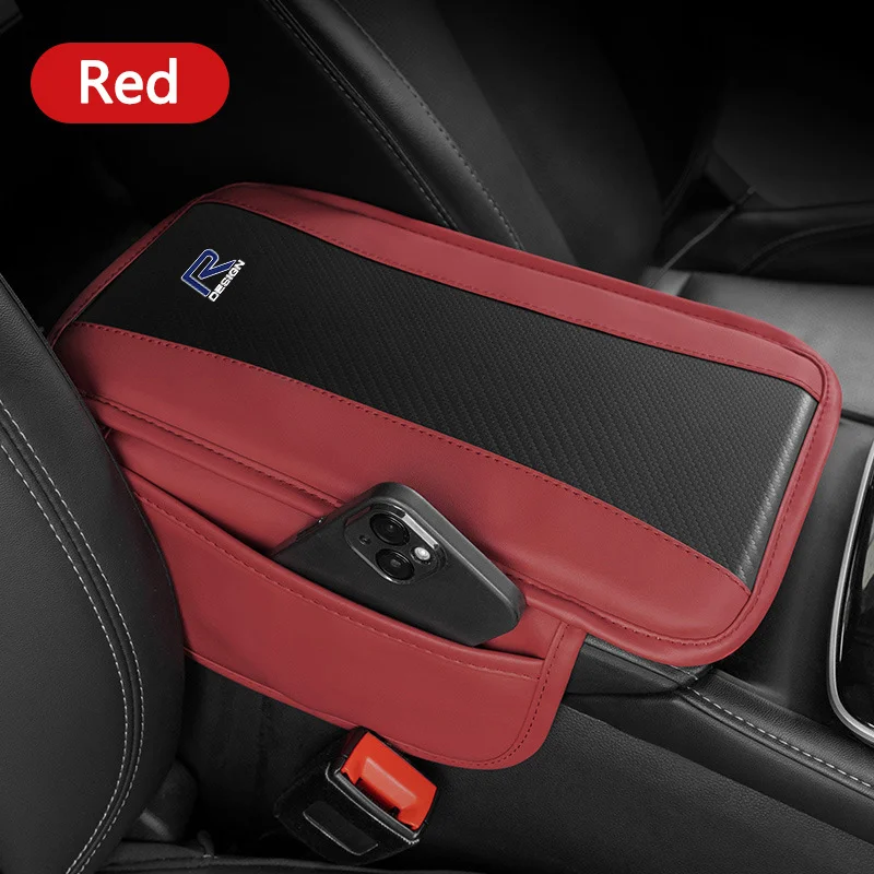 Автомобильный подлокотник подушка из искусственной кожи ящик для хранения