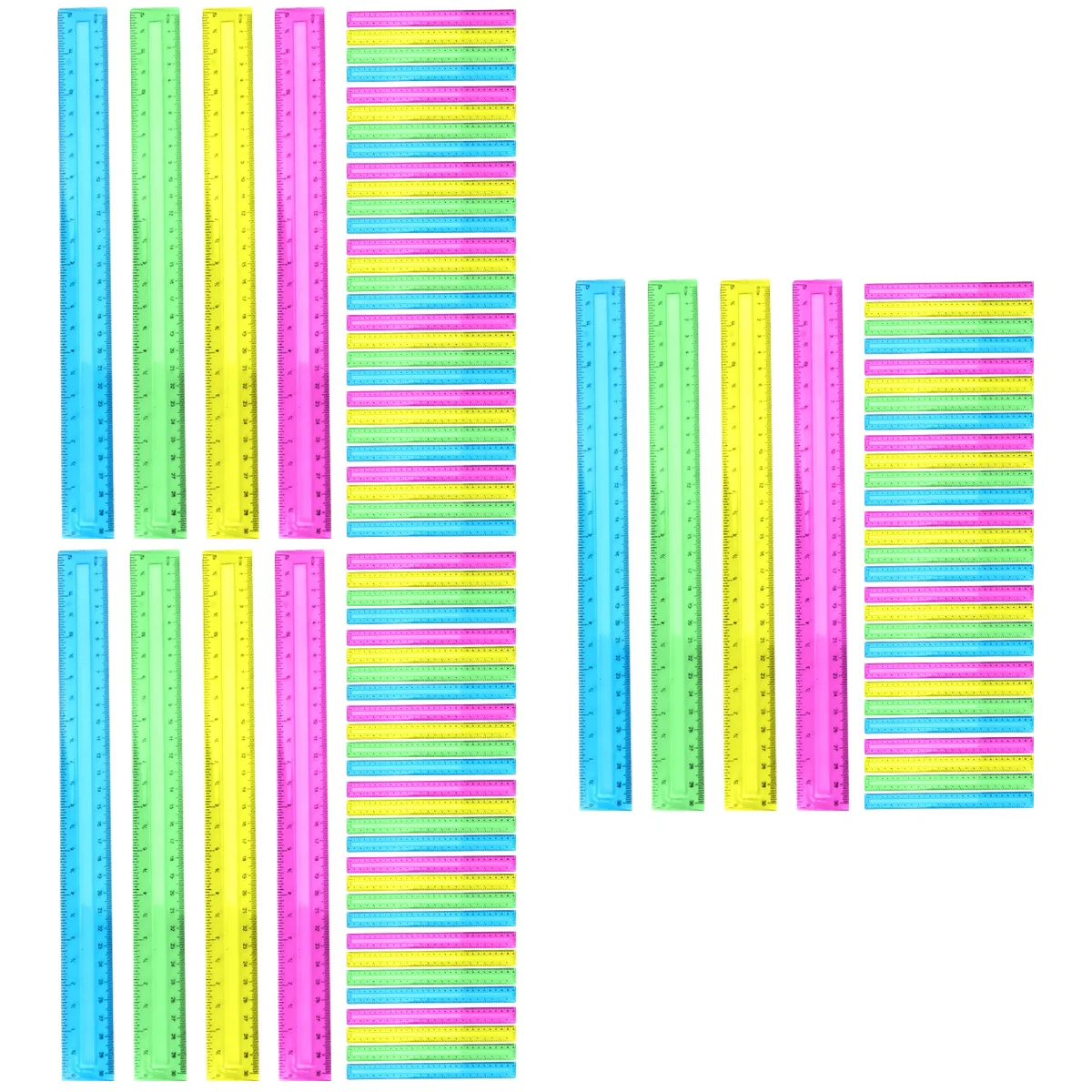 

96 pcs Ruler Colored Ruler Aesthetic Ruler Drawing Ruler School Supply