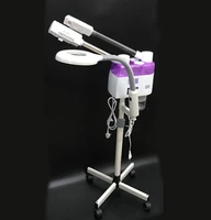3 in 1 salon use hot and cold spraying facial steamer with magnifying lamp facial spray treatment steamer